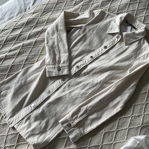 Zara long denim shirt